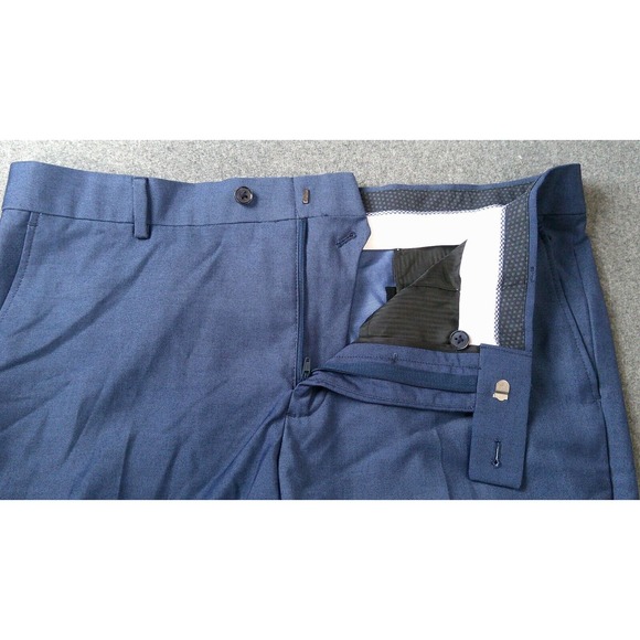 The Savile Row Company Brixton Blue Dress Pants Slacks 42x36 - Picture 5 of 8